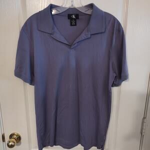 Calvin Klein Purple Polo Shirt Size M 100% Cotton RN 36543